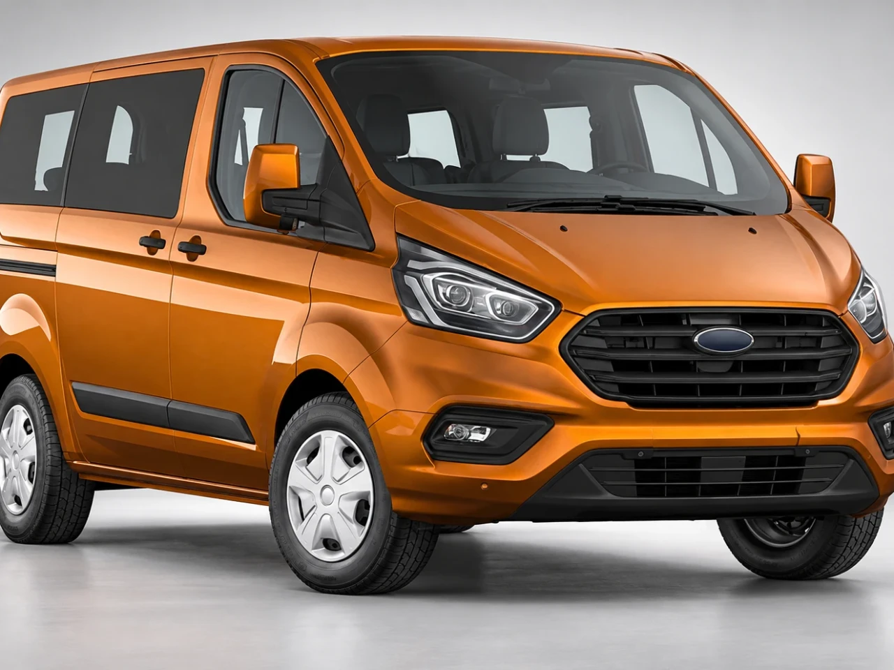 Ford Tourneo Custom Titanium Plus 8+1 ön 3/4 görünüm
