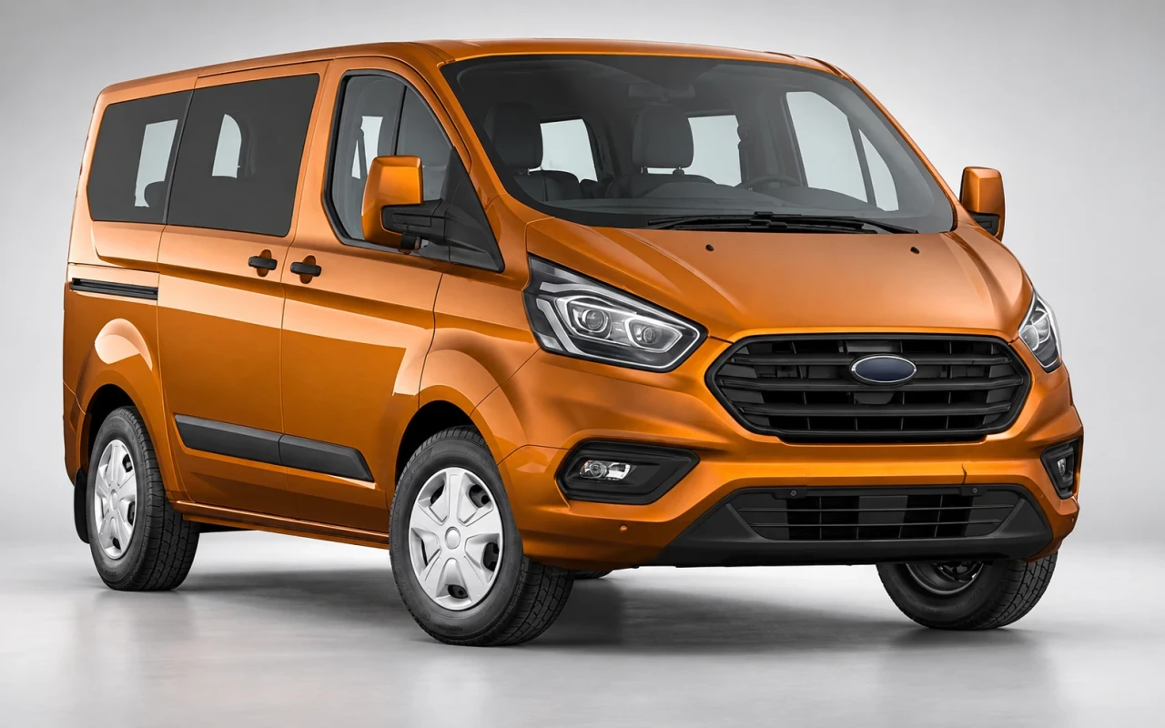 Ford Tourneo Custom Titanium Plus 8+1 ön 3/4 görünüm