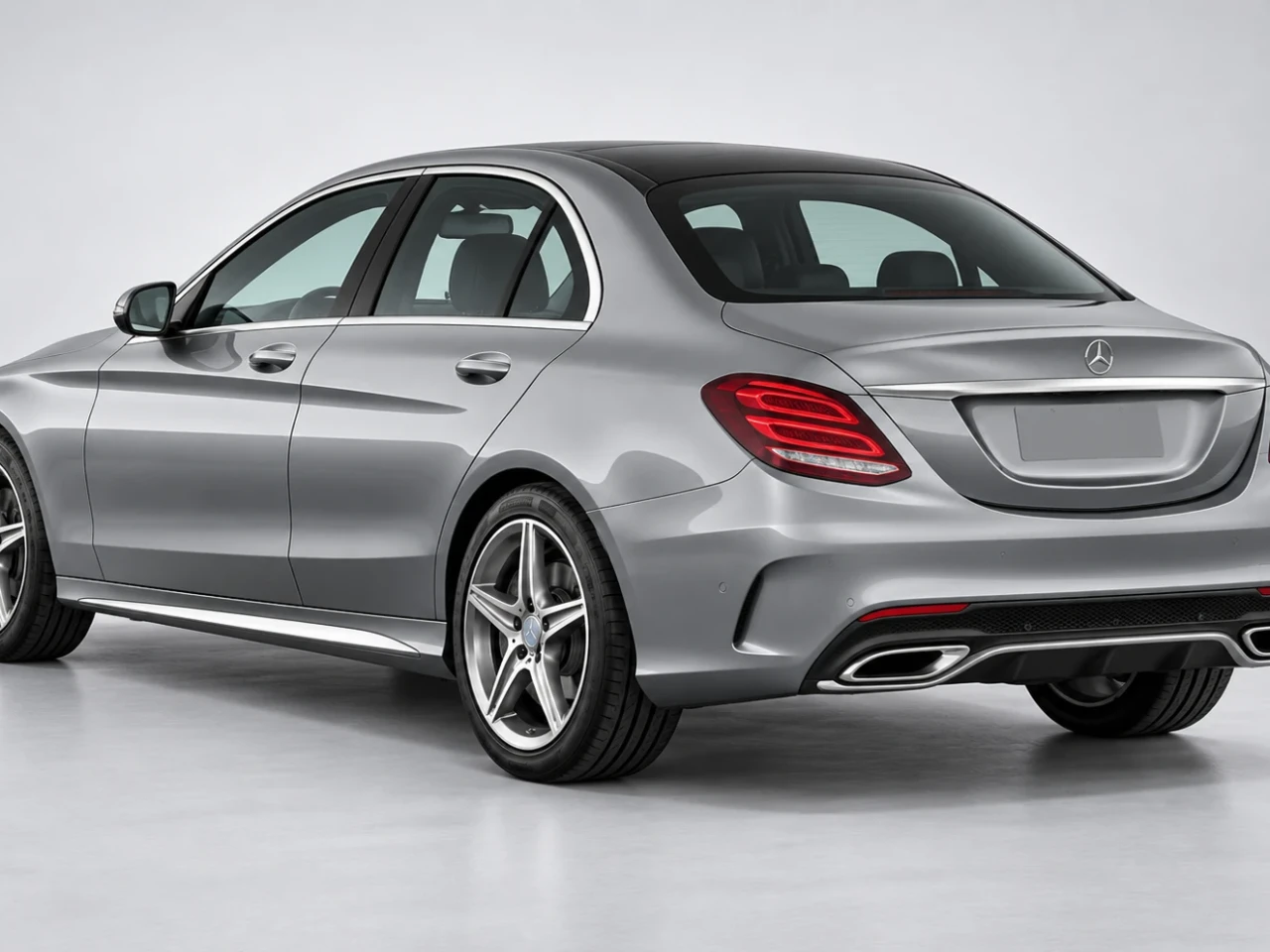 Mercedes C180 arka 3/4 görünüm