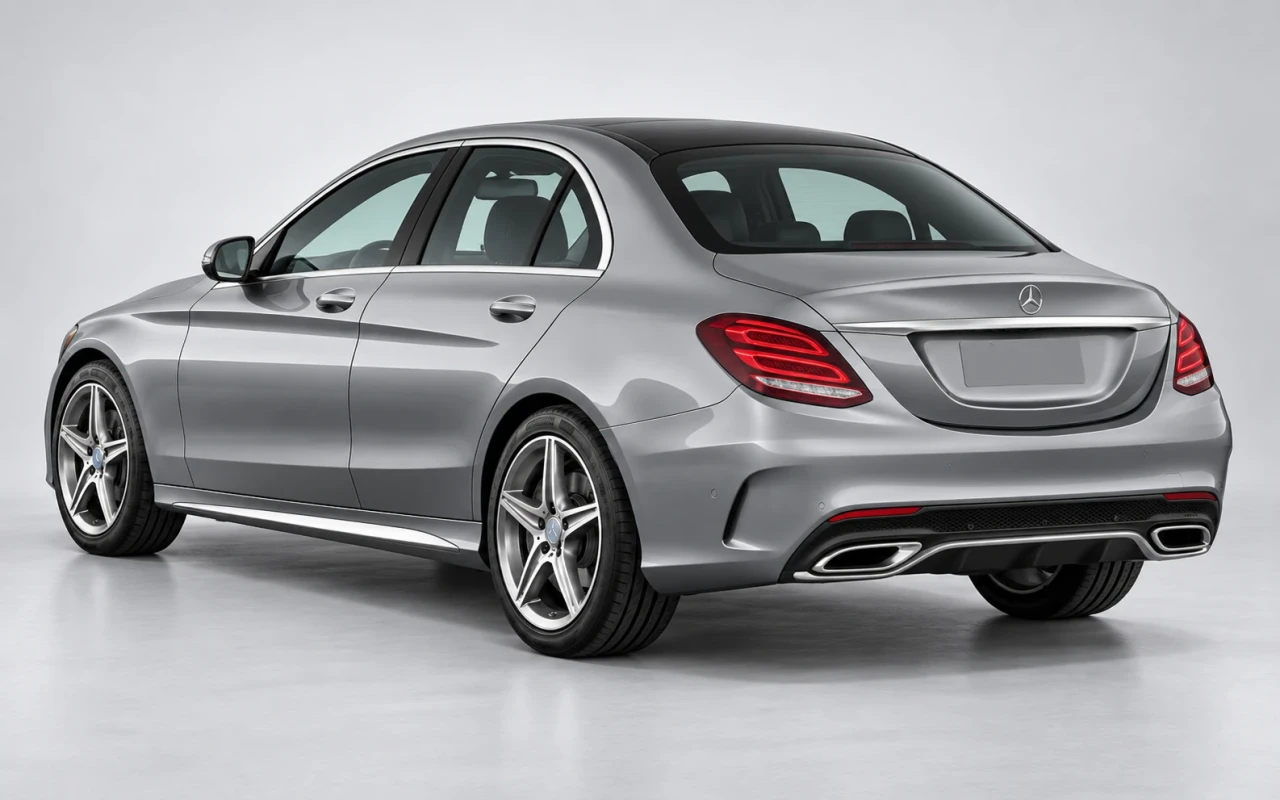 Mercedes C180 arka 3/4 görünüm