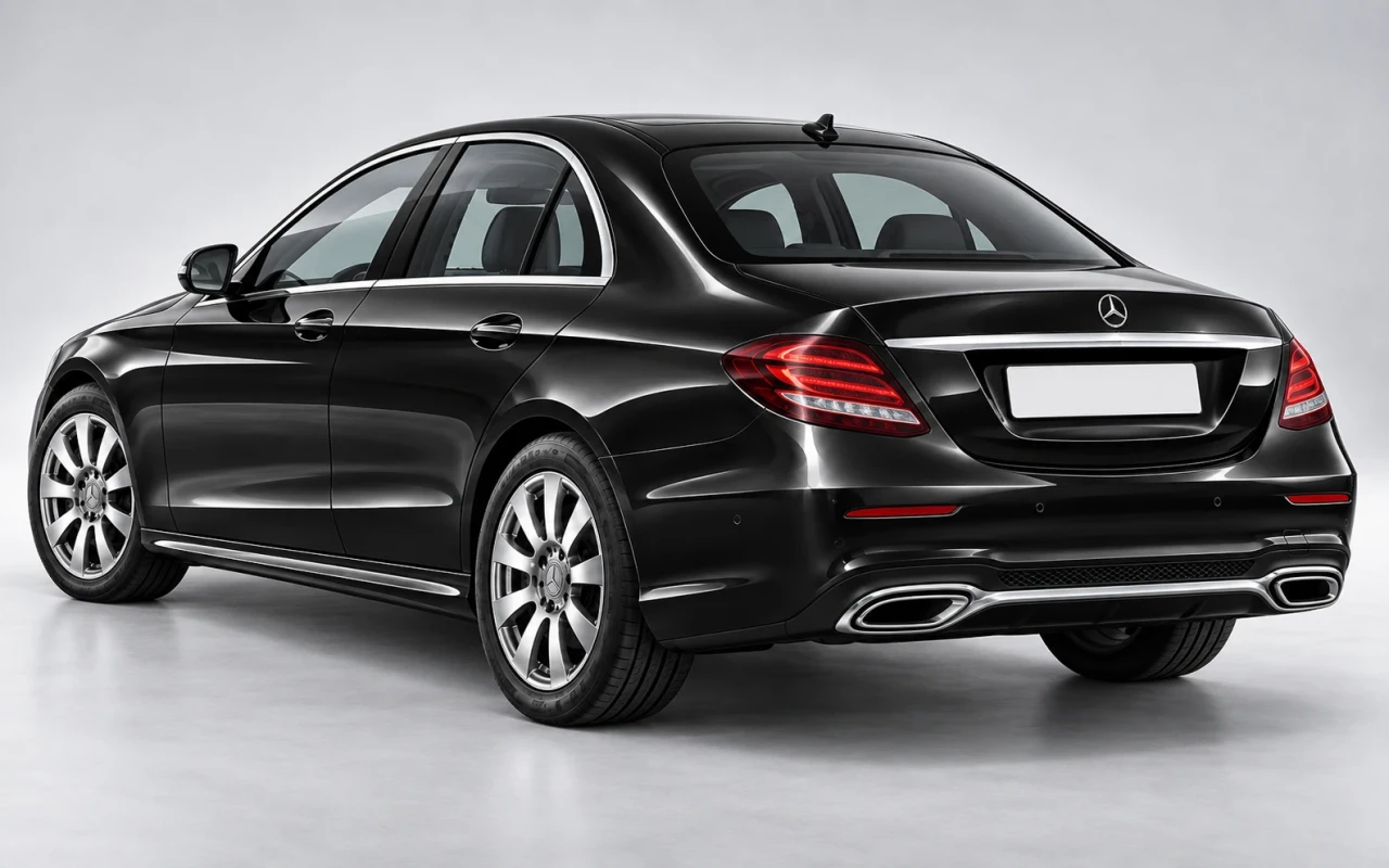 Mercedes E200 arka 3/4 görünüm