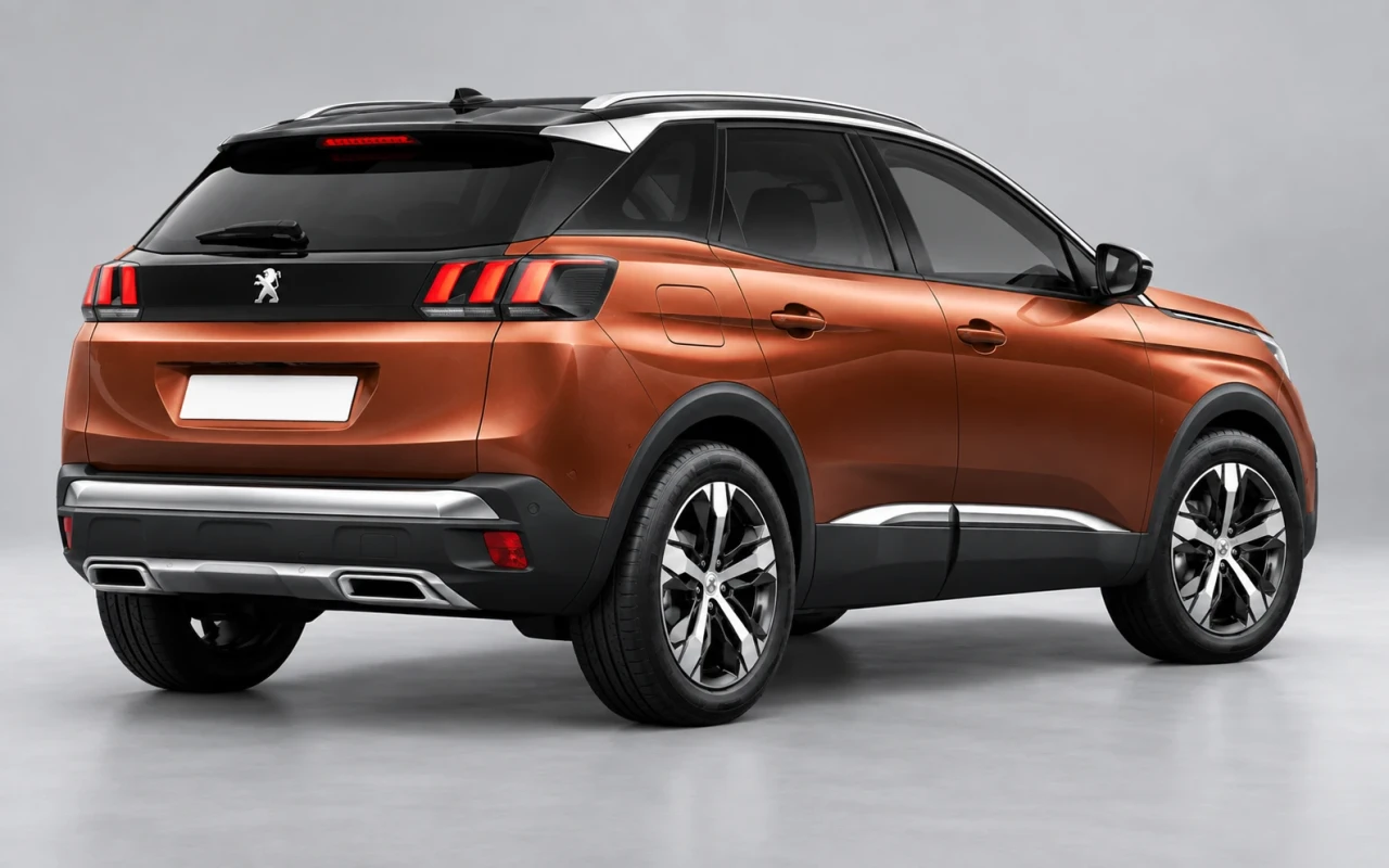 Peugeot 3008 arka 3/4 görünüm