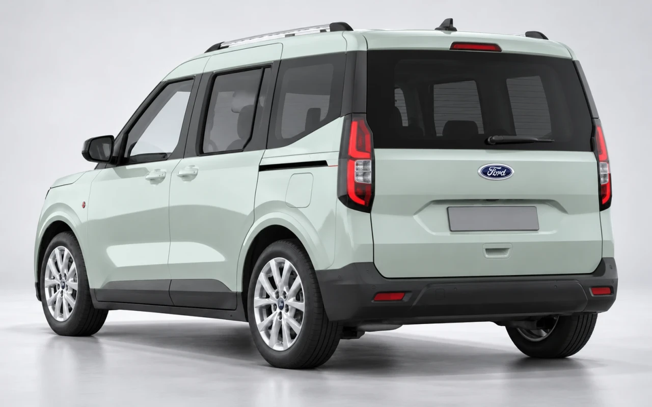 Ford Tourneo Courier arka 3/4 görünüm