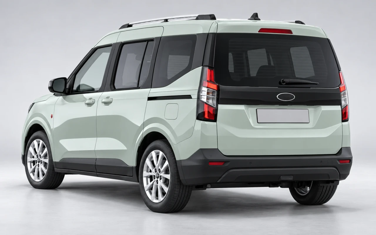 Ford Tourneo Courier Dizel arka 3/4 görünüm